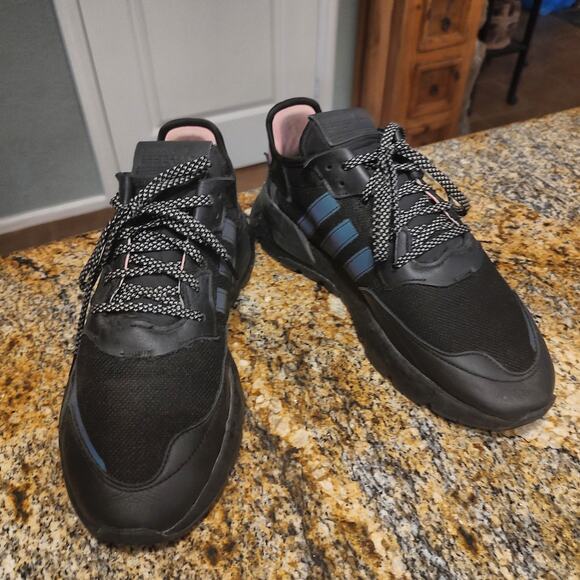 Adidas EG7943 Mens Black Blue Pink Sneakers Size 11 US Made in Vietnam main image 8